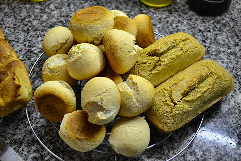 Gluten Free chipas and quinoa bread