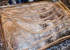 Pici - a few rolled out and ready to cook