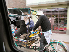 Bicycle cabs on the streets of Juliaca
