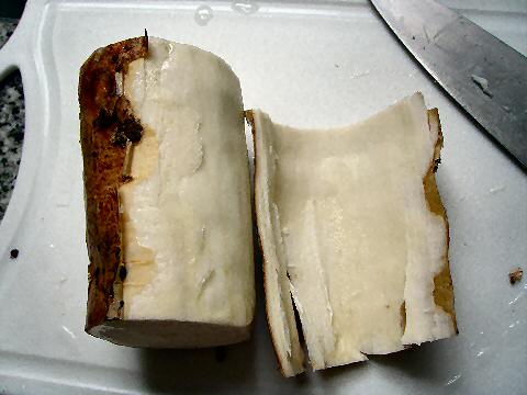 Mandioca - peeling