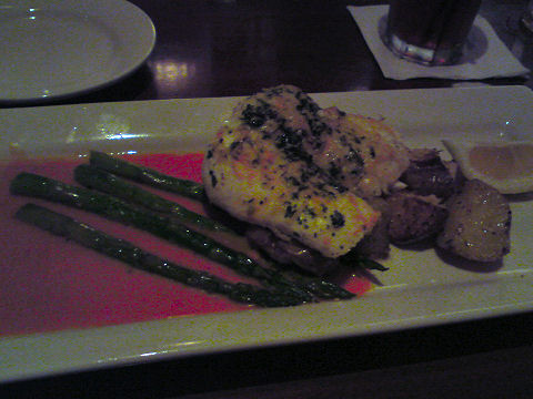Mitchell’s Seafood - parmesan crusted halibut