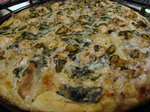 Oyster Florentine Pizza