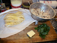 Pappardelle with clams and brown butter