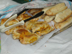 Paraguayan empanadas and chipas