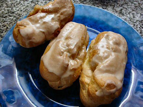 And, cappuccino eclairs