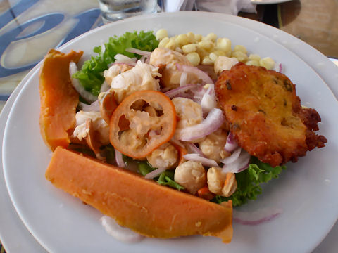 Ceviche de conchas de abanicos