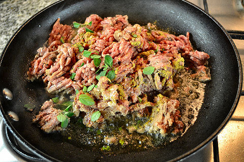 Picadillo de Chayote y Maiz