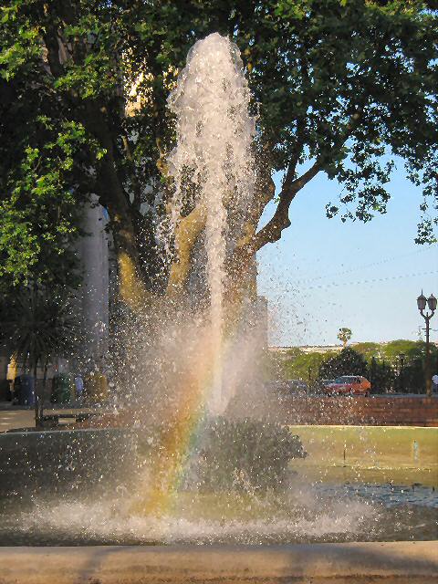 Fountain in Plaza de Mayo