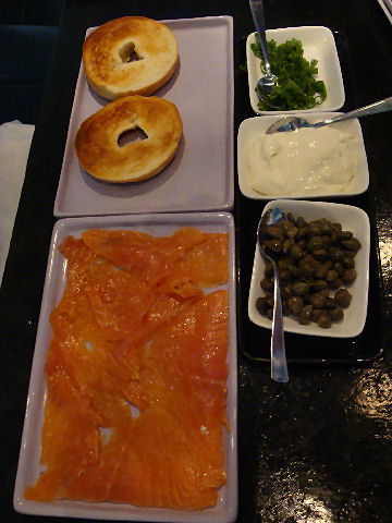 Prodeo Lounge - bagel with smoked salmon