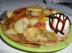 Puerto Gallego - crepes de frutas flambeadas