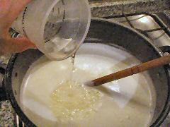 Ricotta making