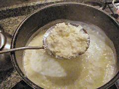 Ricotta making