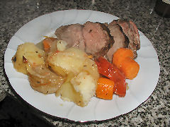 Roast Beef and potatoes