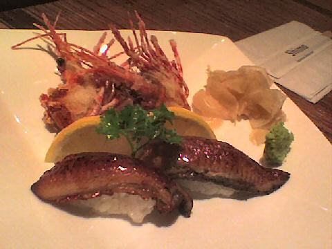 Shima - unagi and sweet rock shrimp heads