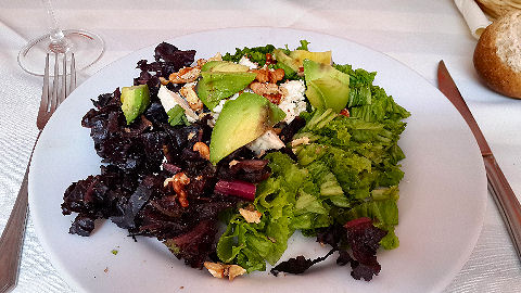 Telmo Mio - lettuce avocado blue cheese walnut salad