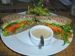 Verdellama - walnut pate sandwich