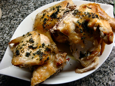 The broiled chicken