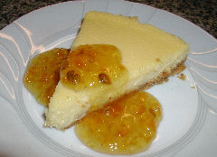 Sheep’s Milk Cheesecake with Limequat Marmalade