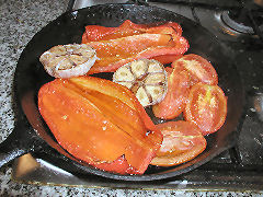 Roasted vegetables for romesco sauce