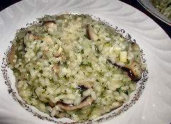 Shiitake and Radish Greens Risotto