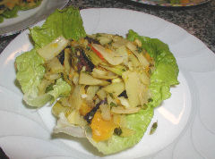 Fennel, Orange, and Black Olive salad