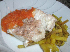 Sancocho of salmon blanco