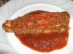 Pumpkin Seed crusted Trout