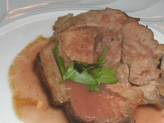 Roast Beef with Strawberry Sauce
