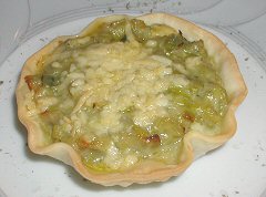 Roasted Garlic and Leek Tart