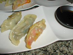 Trio of dumplings