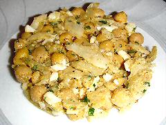 Salt Cod and Chickpea salad