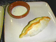 Broad bean and artichoke empanadas