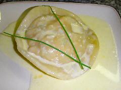 Salmon Raviolo