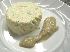 Crab Mousse with Shiitake sauce