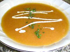 Tomato - Melon - Sweet Potato Soup