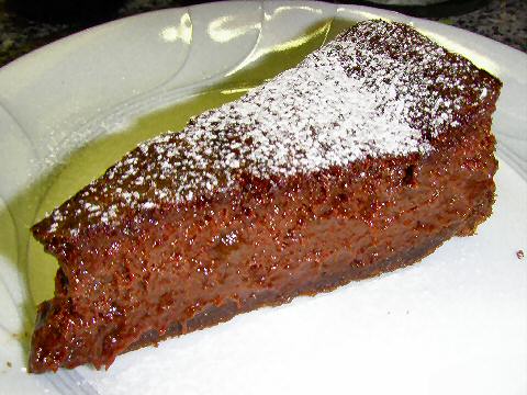 Chocolate Rhubarb Pudding Cake