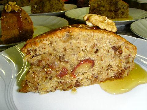 Date Walnut Yam Cake