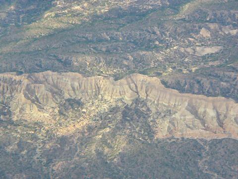 Flying over Mendoza province