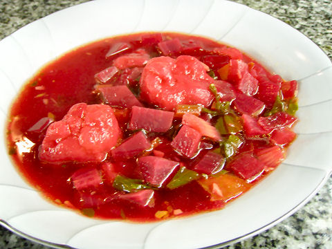 Beet Apricot Soup