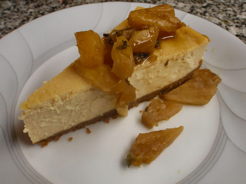 Dulce de Leche Cheesecake with Pineapple