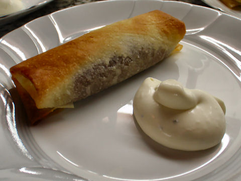 Chestnut "strudels"