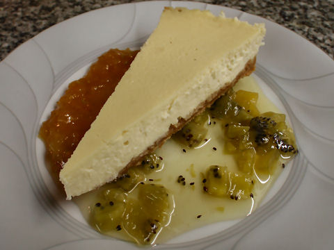 Cheesecake with Two Marmalades