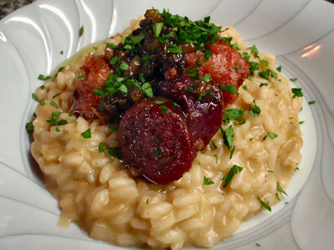 Sausage risotto