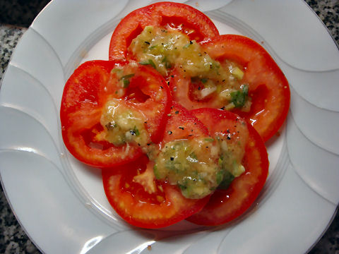 Sawsawang Kamatis inspired salad