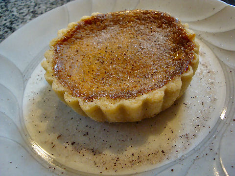 Pumpkin custard tartlet