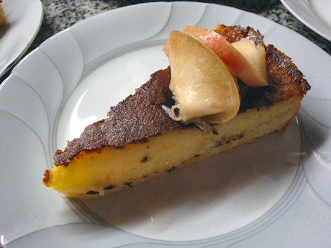 Lemon Tart with Juniper-Nectarine Syrup