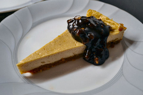 Bourbon Walnut cheesecake