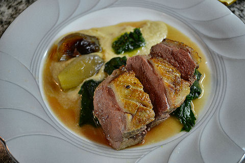 Magret of Duck, Daikon Puree