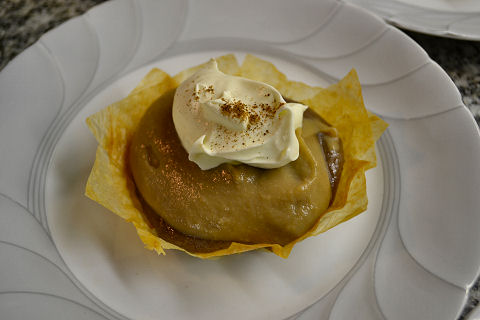 Date Butterscotch Pudding tartlet