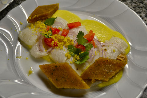 Lenguado ceviche